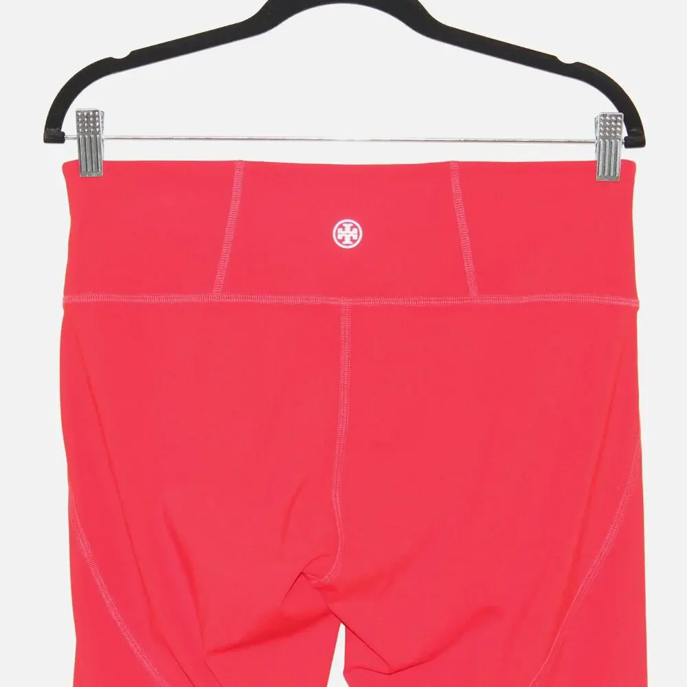 Tory Burch Sculpt Compression Chevron 7/8 Legging Radient Red White XL